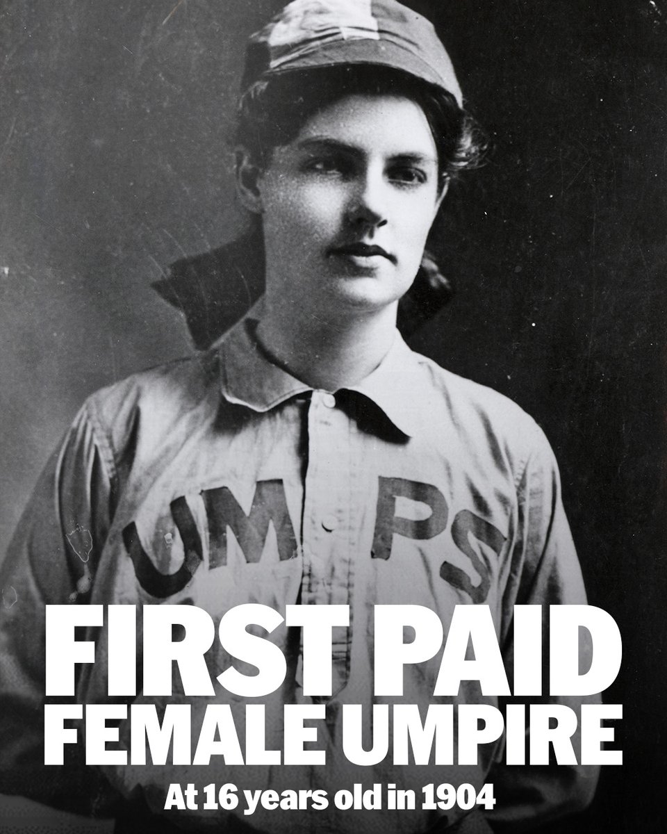 Amanda Clement wearing an official baseball umpire uniform, 1904