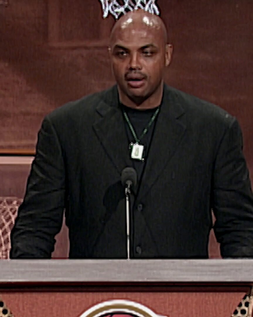 Charles Barkley Hoophall Induction