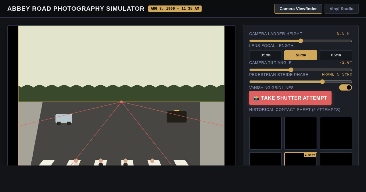Abbey Road Zebra Crossing Photography Simulator (1969) preview