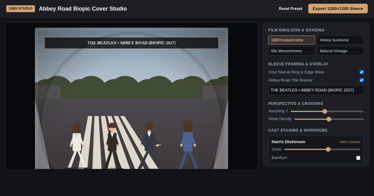 Abbey Road Biopic Cover Studio preview