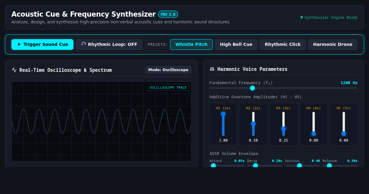 Acoustic Cue & Frequency Synthesizer preview