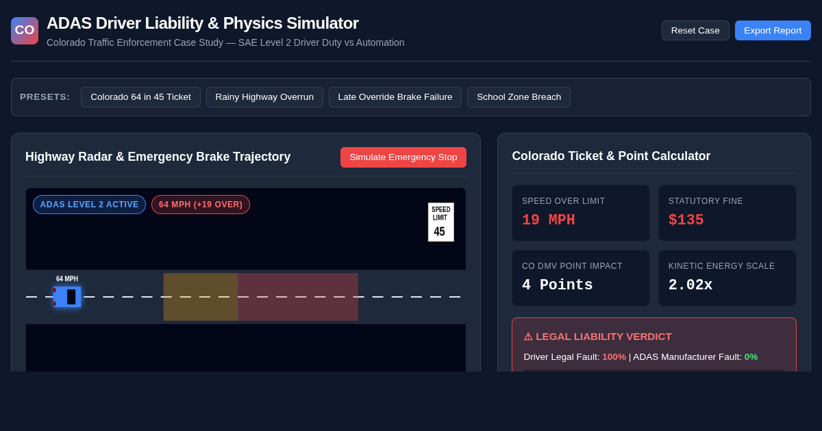 ADAS Driver Liability & Physics Simulator preview