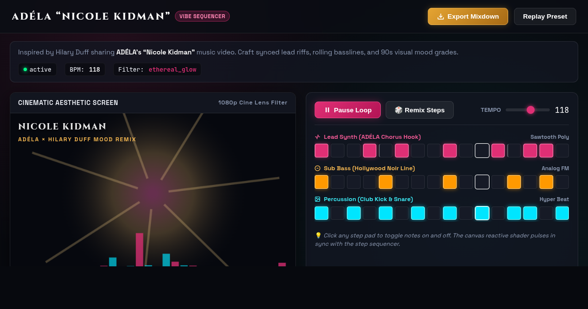 ADÉLA Nicole Kidman Video Vibe & Aesthetic Sequencer preview