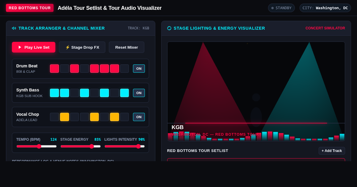 Adéla Tour Setlist & Tour Audio Visualizer preview
