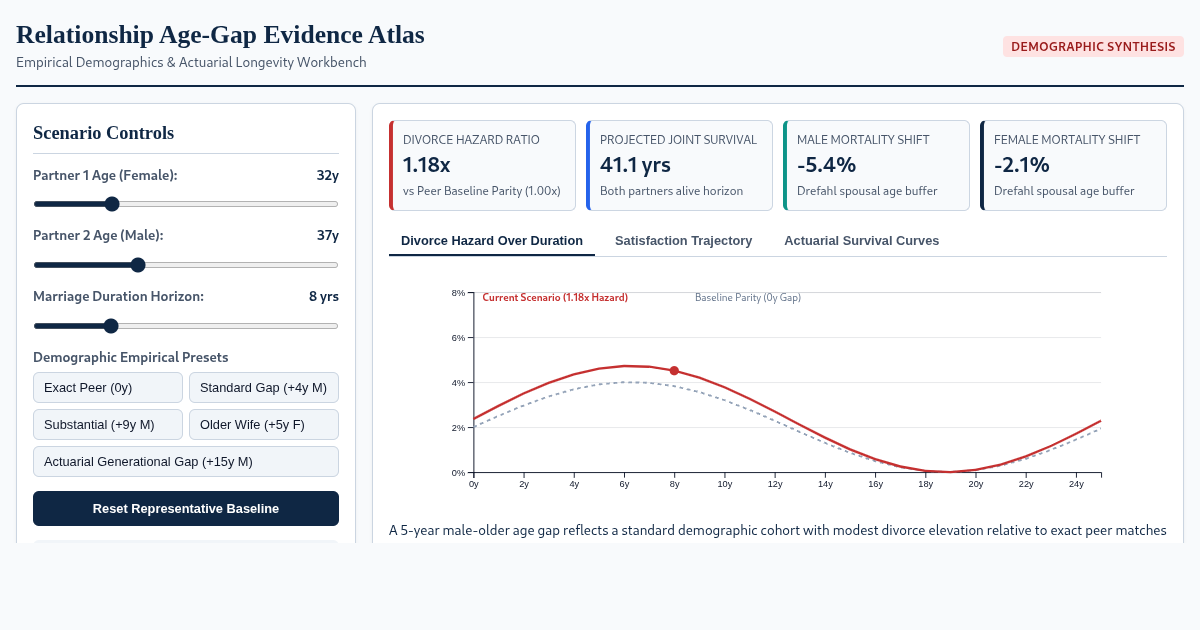 Relationship Age-Gap Evidence Atlas | Empirical Marital & Actuarial Demographics preview
