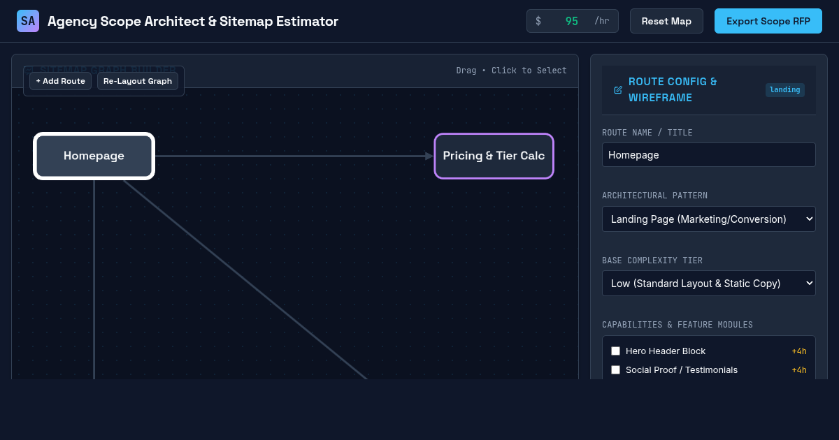 Agency Scope Architect & Sitemap Estimator preview