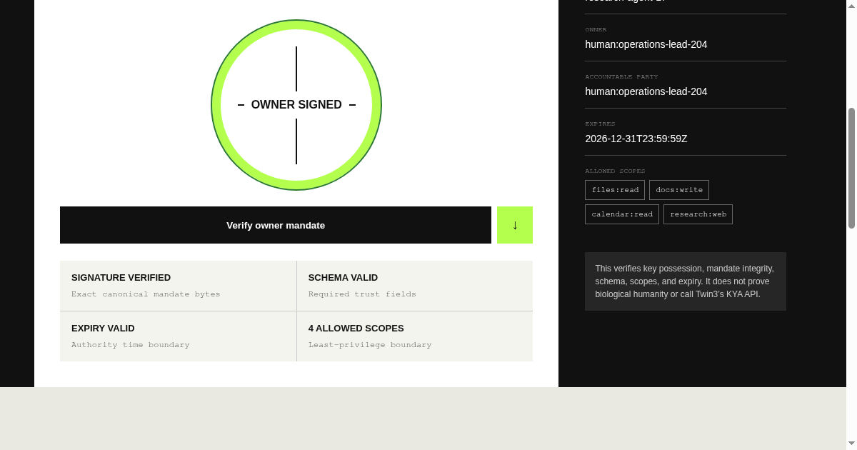 Agent Delegation Verifier preview