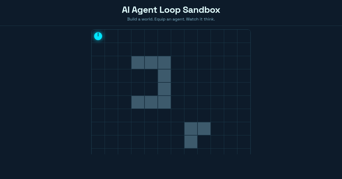 AI Agent Loop Sandbox — See How Agents Think and Act preview