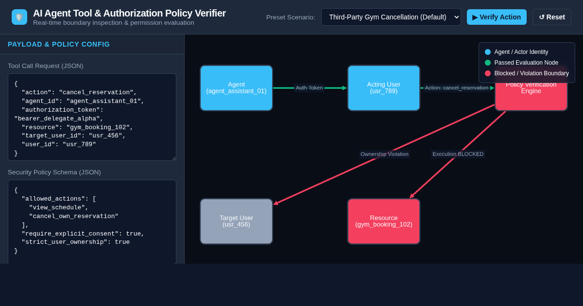 AI Agent Tool & Authorization Policy Verifier preview