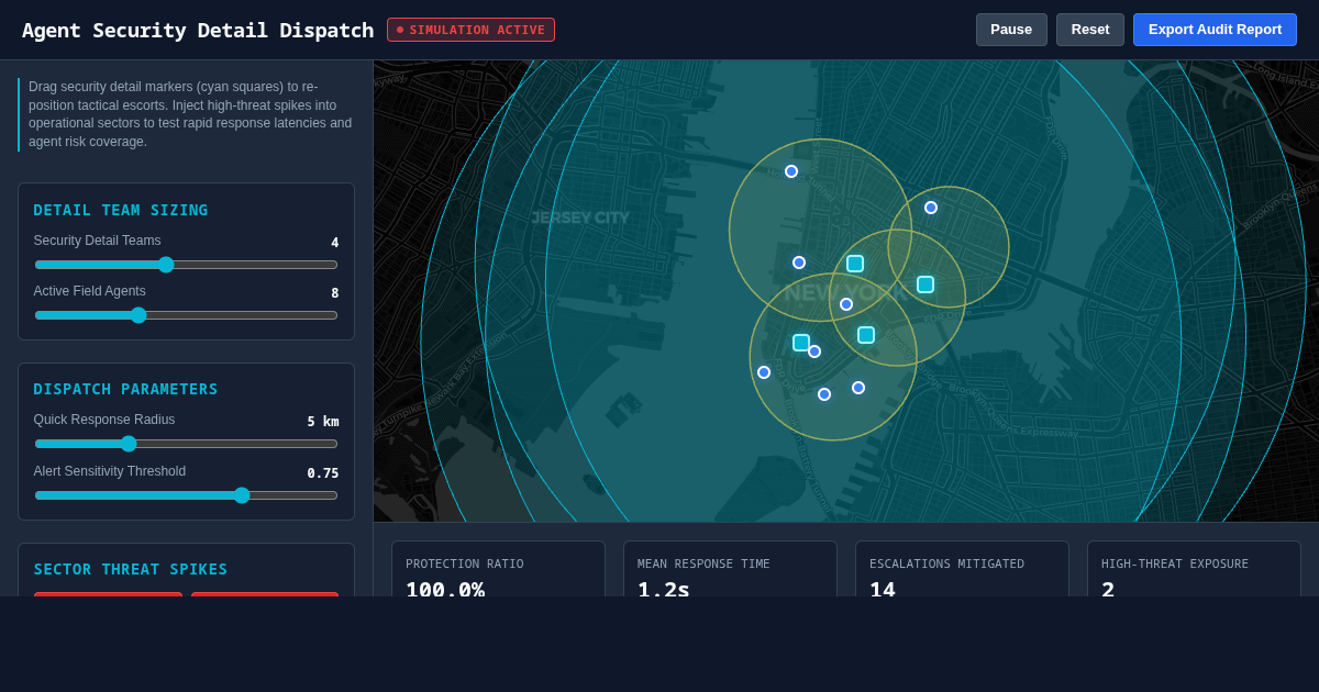 Agent Security Detail & Escort Dispatch Simulator preview