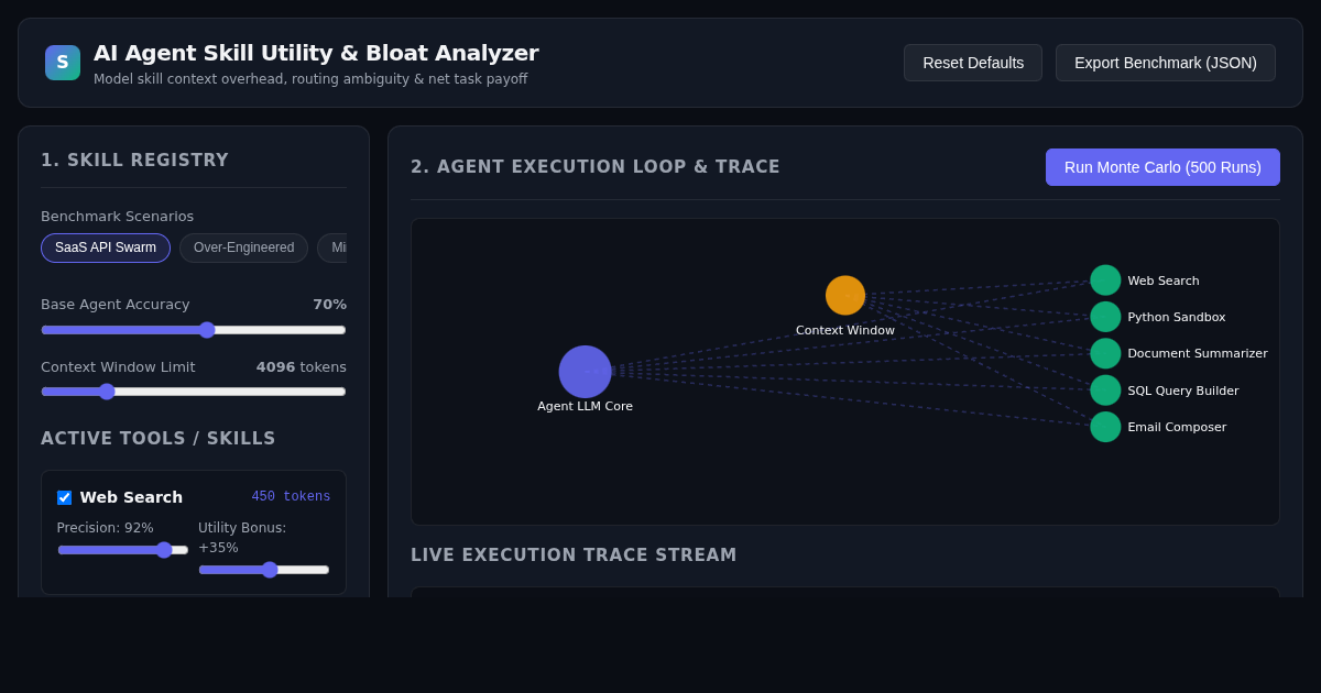 AI Agent Skill Utility & Bloat Analyzer preview