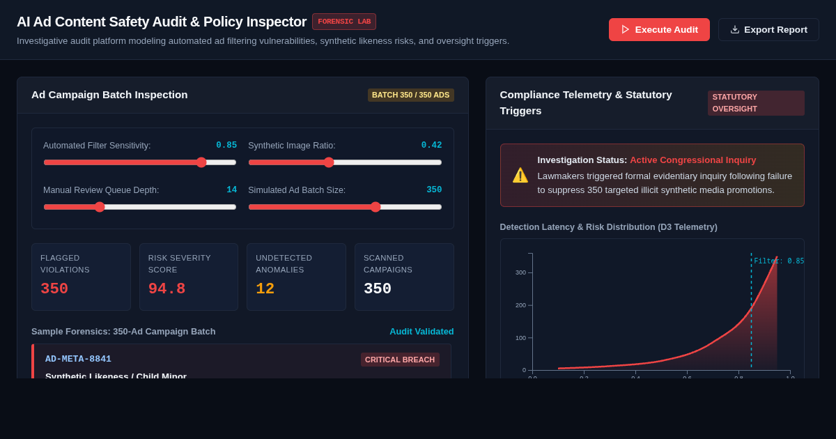 AI Ad Content Safety Audit and Detection Simulator preview