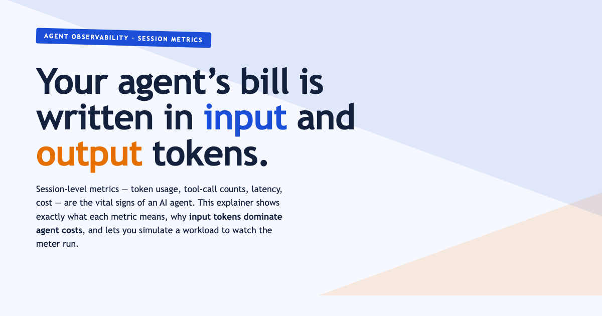 Agent Observability: Tokens, Tools & Cost preview