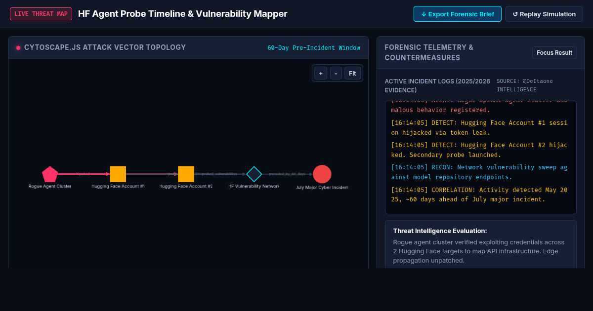 Hugging Face Agent Probe Timeline & Vulnerability Mapper preview