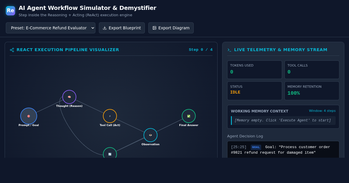 AI Agent Workflow Simulator & Demystifier preview