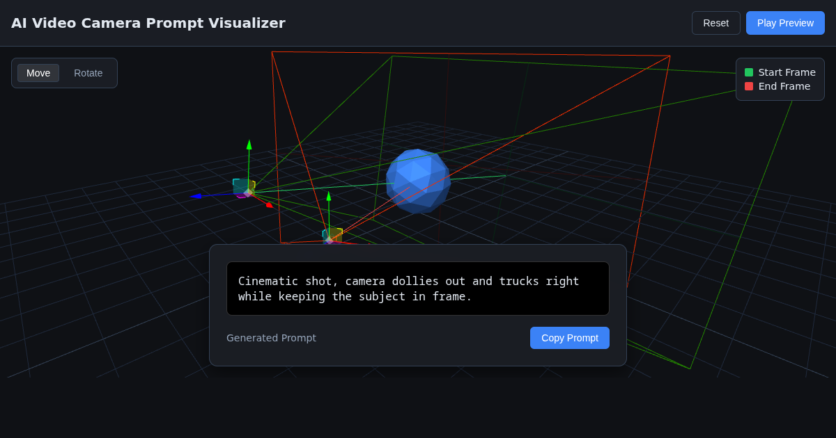 AI Video Camera Prompt Visualizer preview