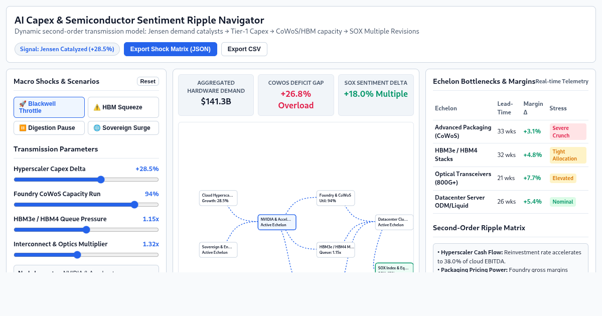 AI Capex & Semiconductor Sentiment Ripple Navigator preview