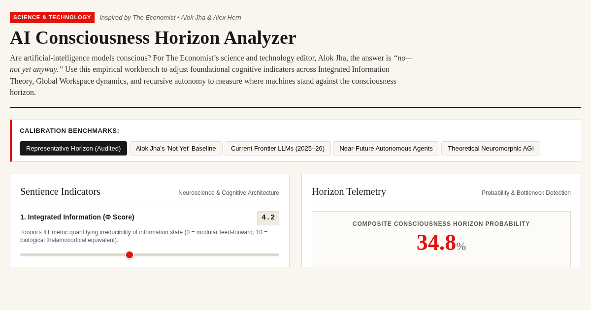 AI Consciousness Horizon Analyzer preview