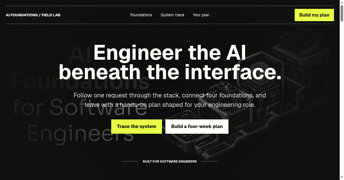 AI Foundations Field Lab preview