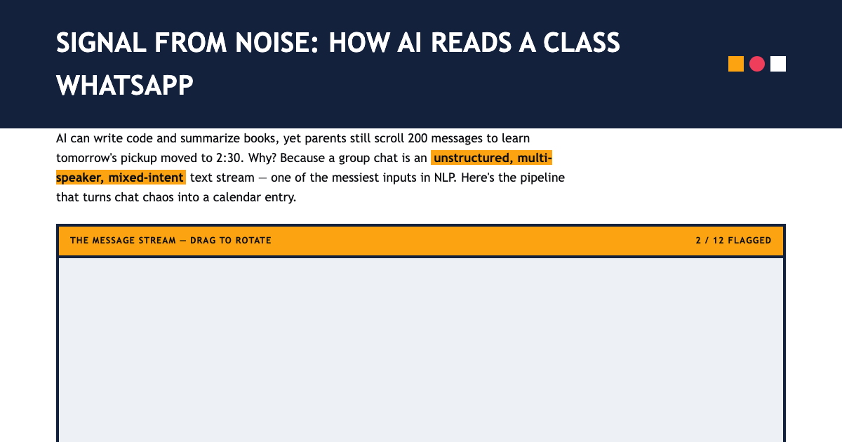 Signal From Noise: How AI Reads Group Chats preview