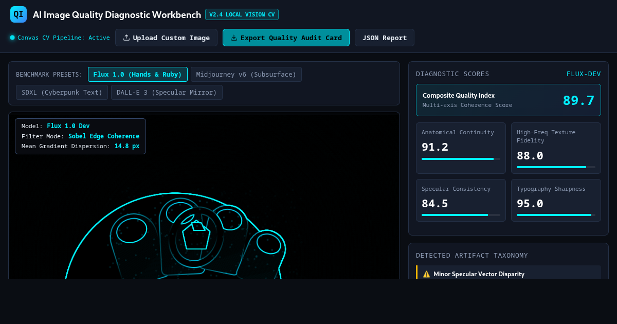 AI Image Quality Diagnostic Workbench preview