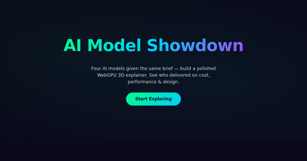 AI Model Showdown: WebGPU Explainer Benchmark preview
