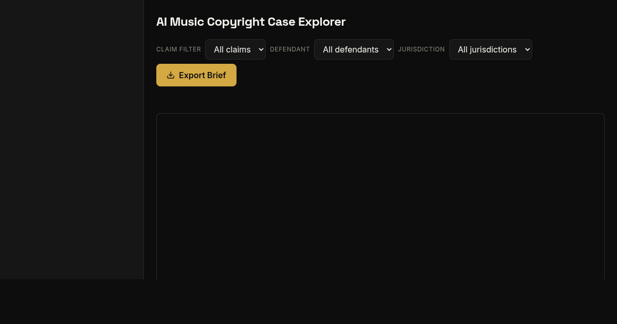 AI Music Copyright Case Explorer preview