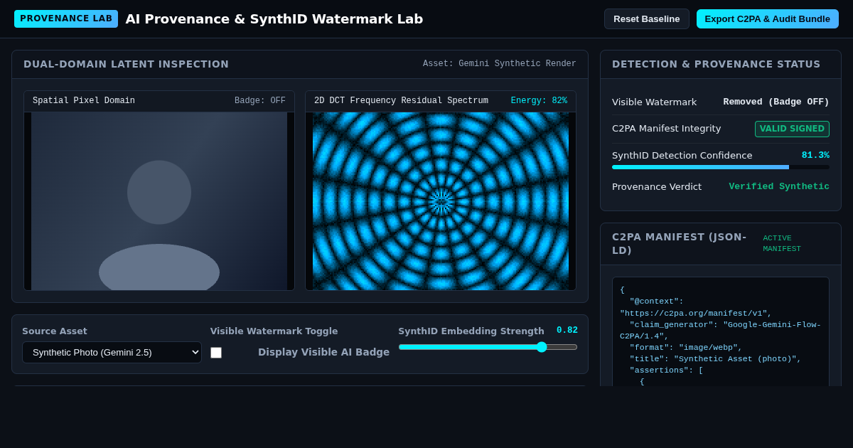 AI Provenance & SynthID Watermark Lab preview