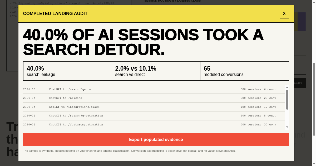 AI Referral Landing Audit preview