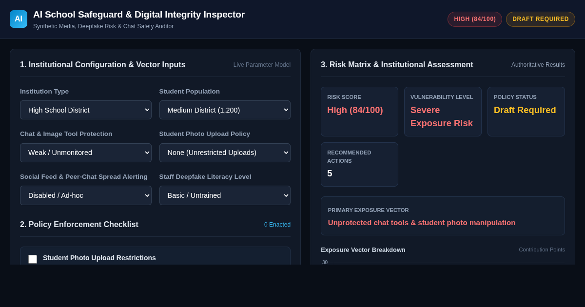 AI School Safeguard and Digital Media Integrity Inspector preview