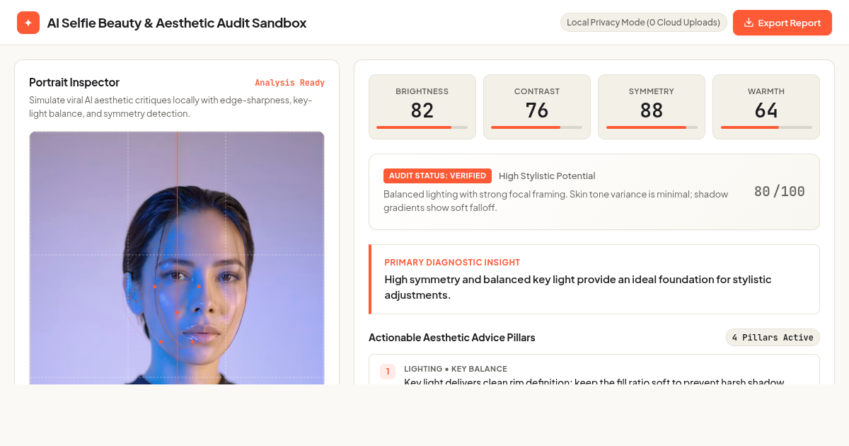 AI Selfie Beauty & Aesthetic Audit Sandbox preview