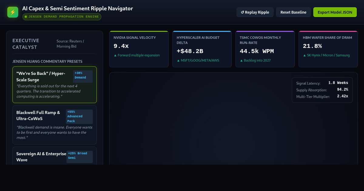 AI Capex & Semi Ripple Navigator | Jensen Huang Bullish Signal Model preview