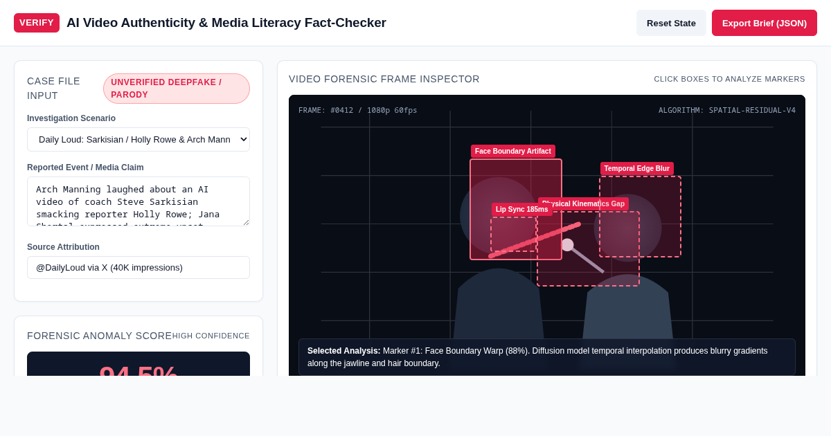 AI Video Authenticity & Media Literacy Fact-Checker preview