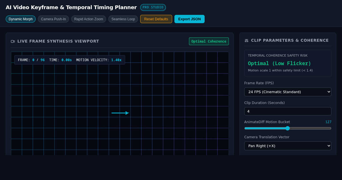 AI Video Keyframe & Temporal Timing Planner preview
