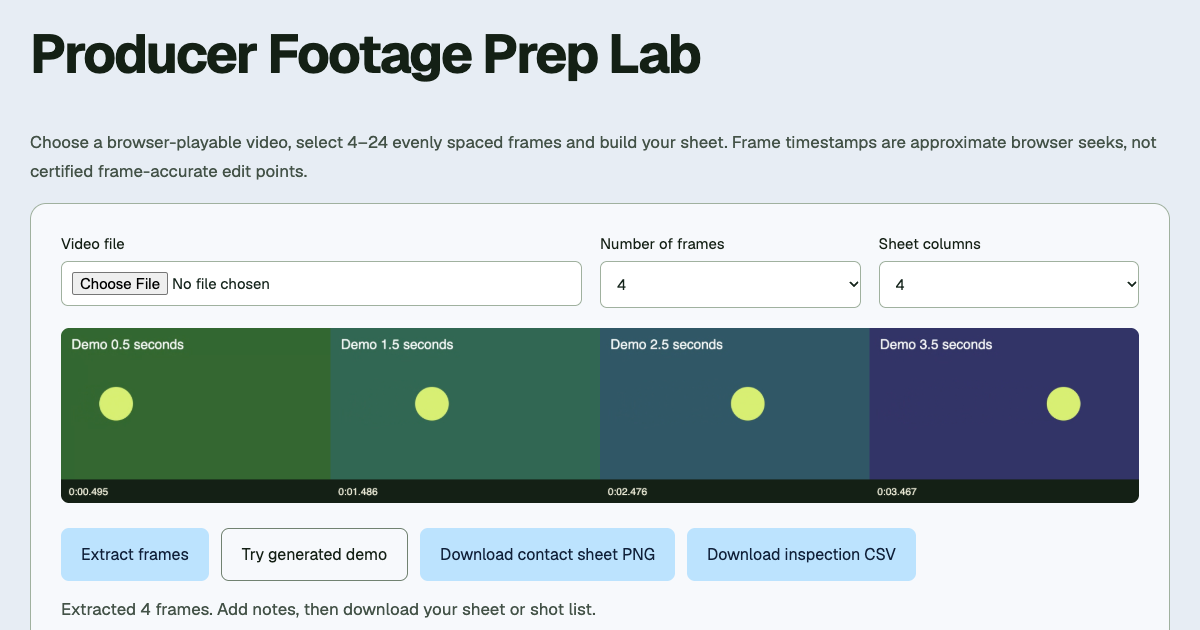 AI Video Producer Tools & Handoff Studio preview