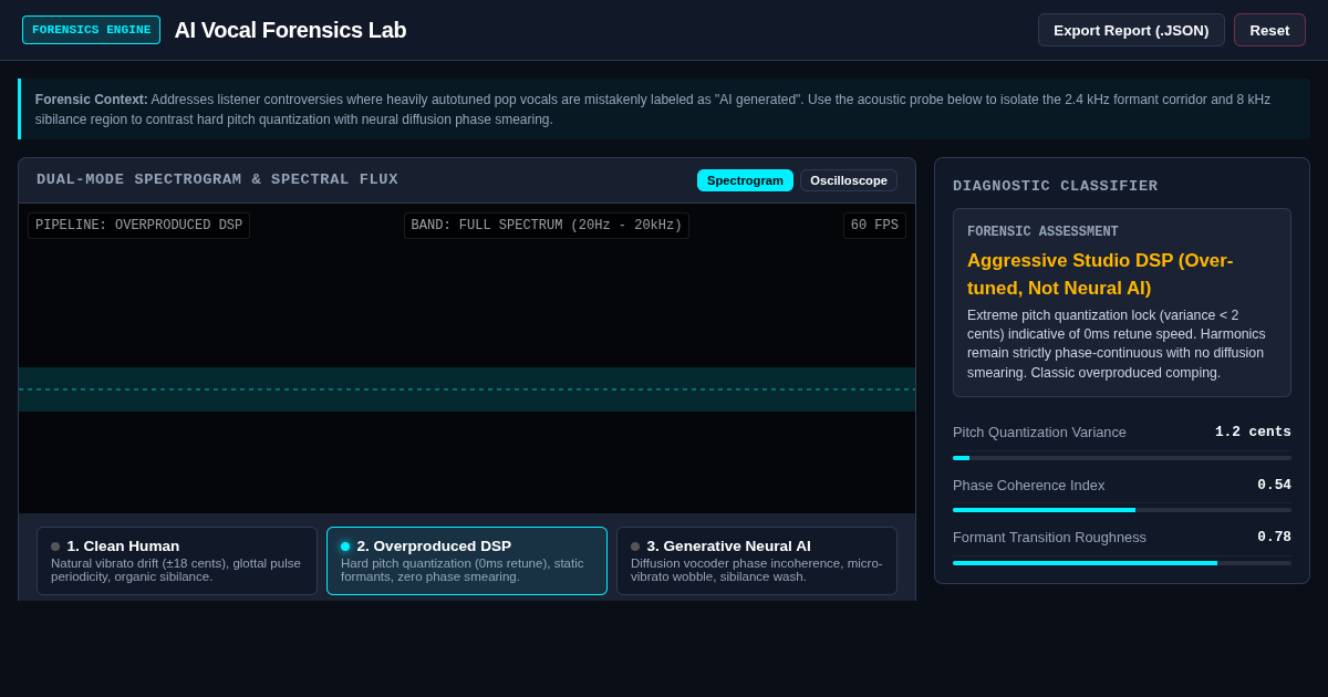 AI Vocal Forensics Lab | Neural Vocoder vs Auto-Tune Acoustic Inspector preview