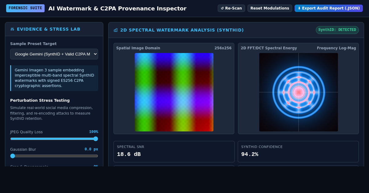 AI Watermark & C2PA Provenance Inspector preview