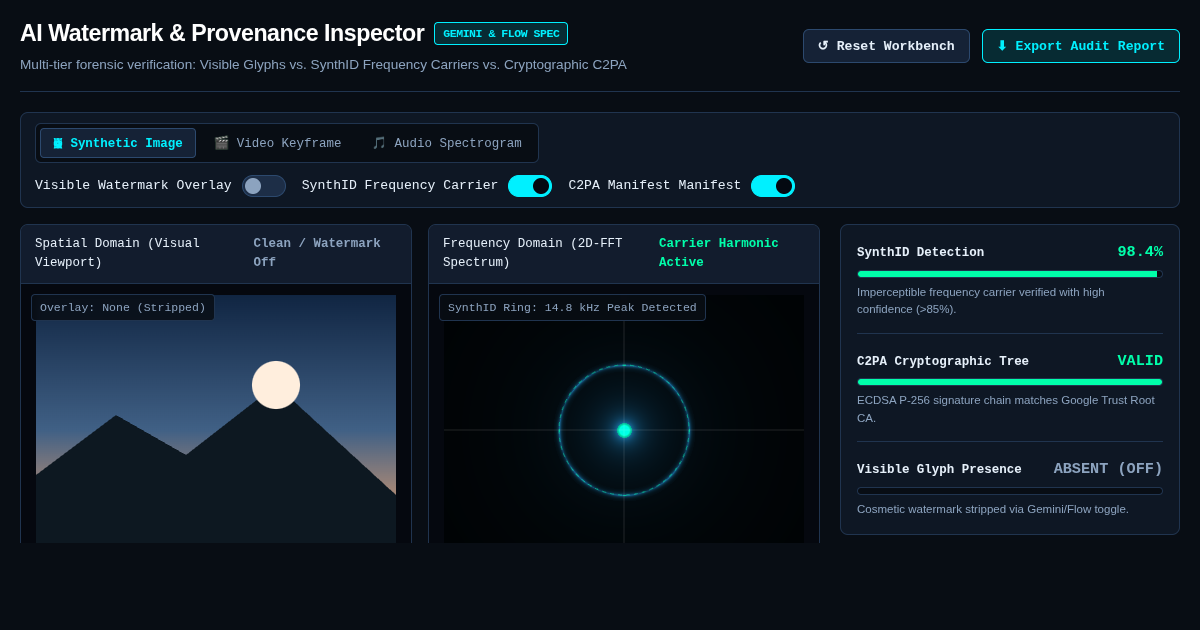 AI Watermark & Provenance Inspector (Gemini SynthID & C2PA) preview