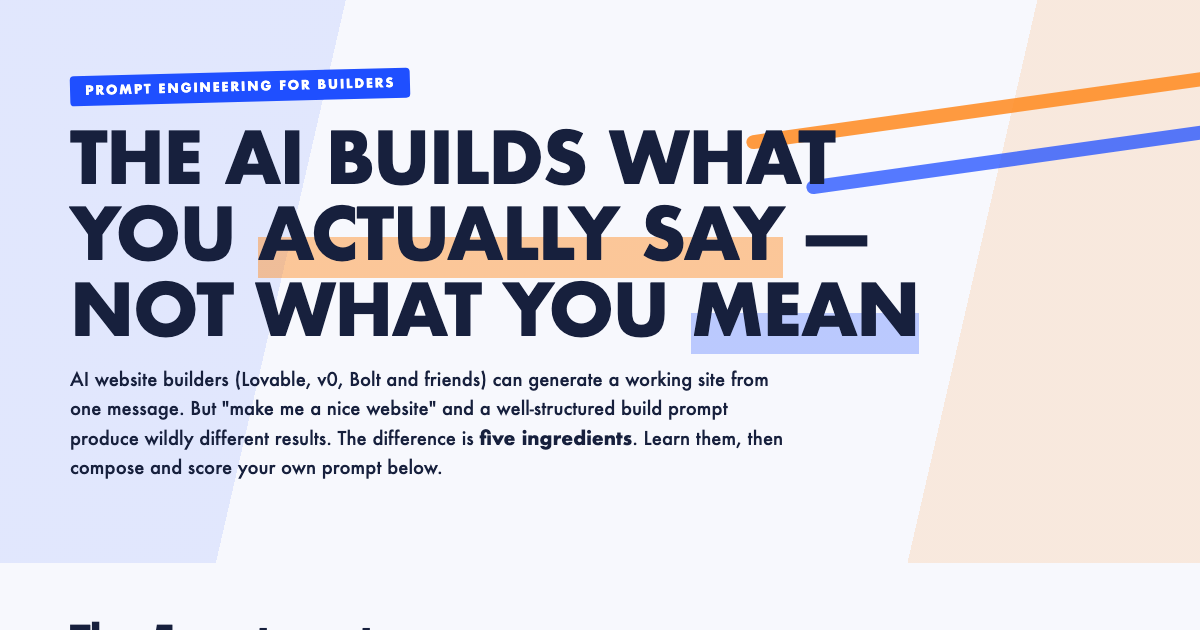 Anatomy of a Great AI Website Build Prompt preview