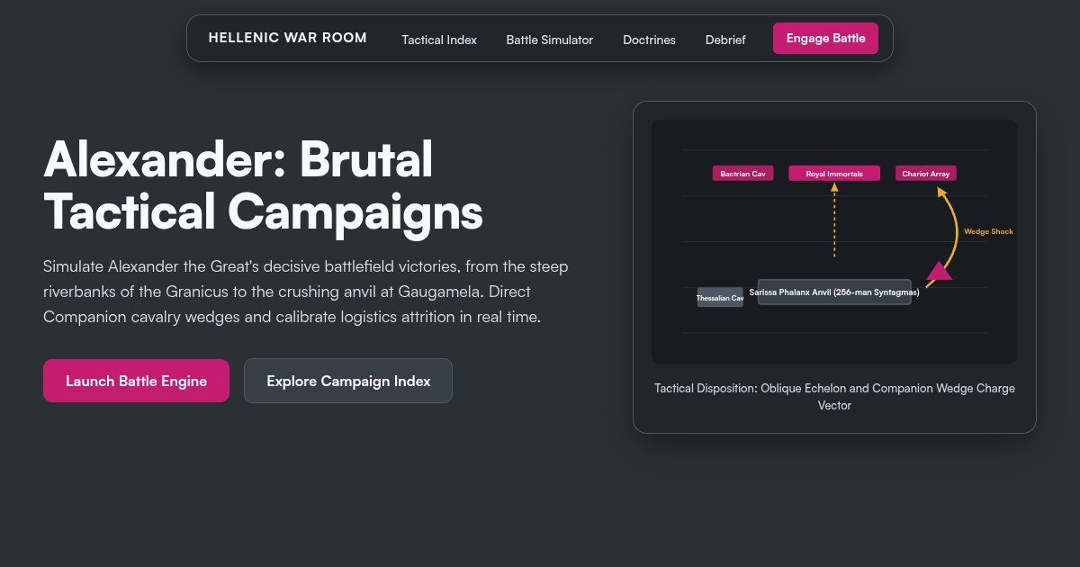 Alexander the Great: Brutal Conquests Tactical Campaign Simulator preview