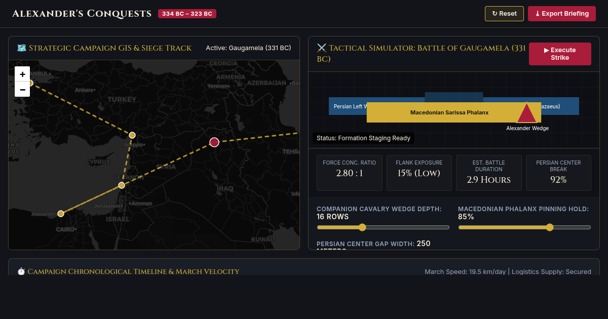 Alexander's Conquests: Interactive Campaign & Tactical Analyzer preview