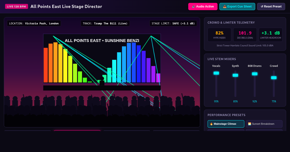 All Points East Live Stage Director preview
