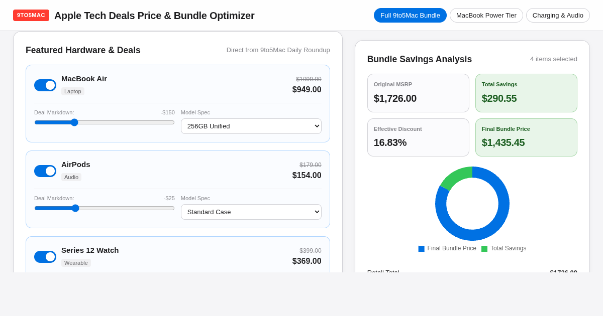9to5Mac Tech Deals Price & Bundle Optimizer preview