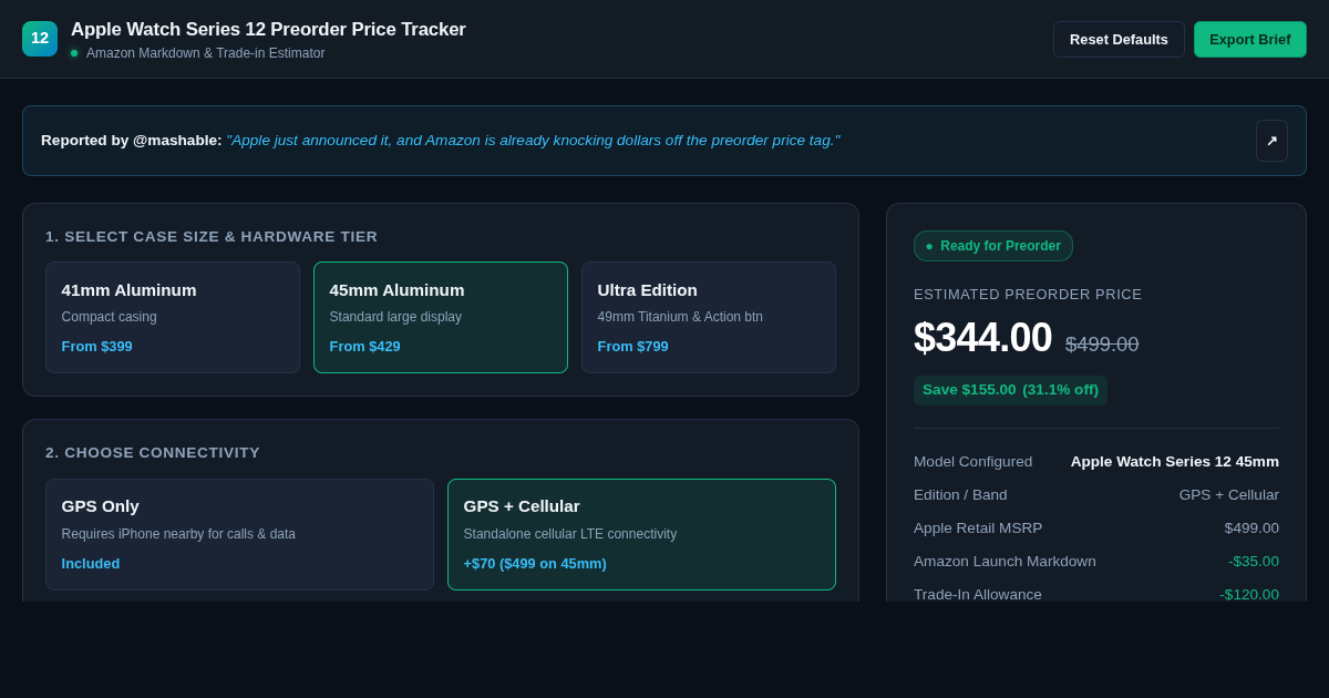 Apple Watch Series 12 Preorder Price Tracker & Discount Estimator preview