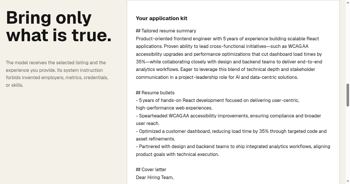 Application Scout | Live Job Search and AI Application Kit preview