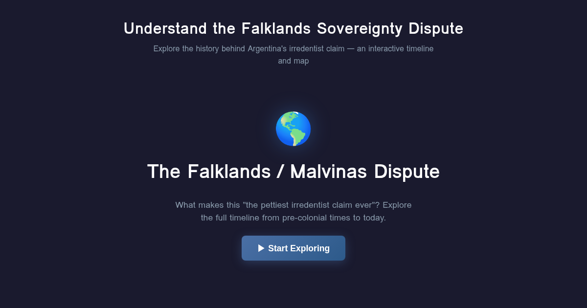 Understand the Falklands Sovereignty Dispute preview