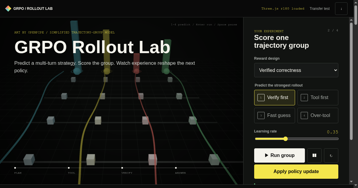 GRPO Rollout Lab preview