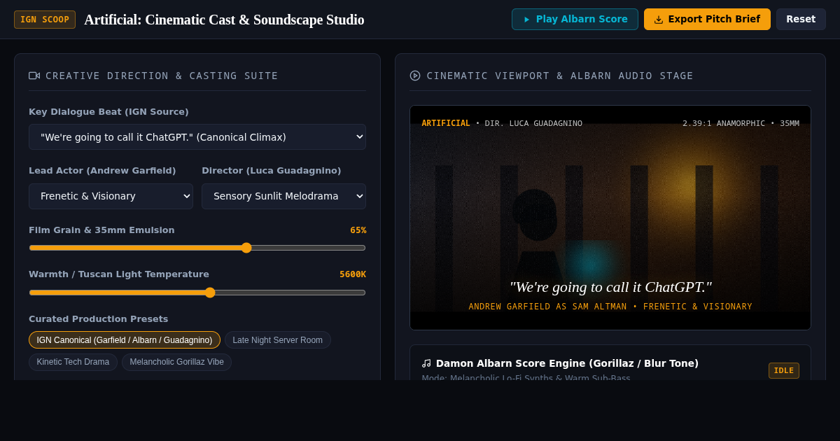 Artificial: Cinematic Cast & Soundscape Studio preview
