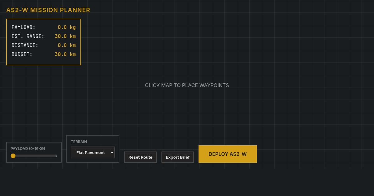 AS2-W Quadruped Mission Planner preview