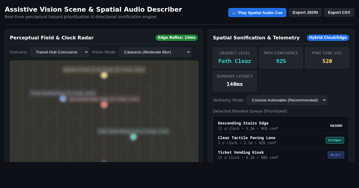 Assistive Vision Scene & Spatial Audio Describer preview